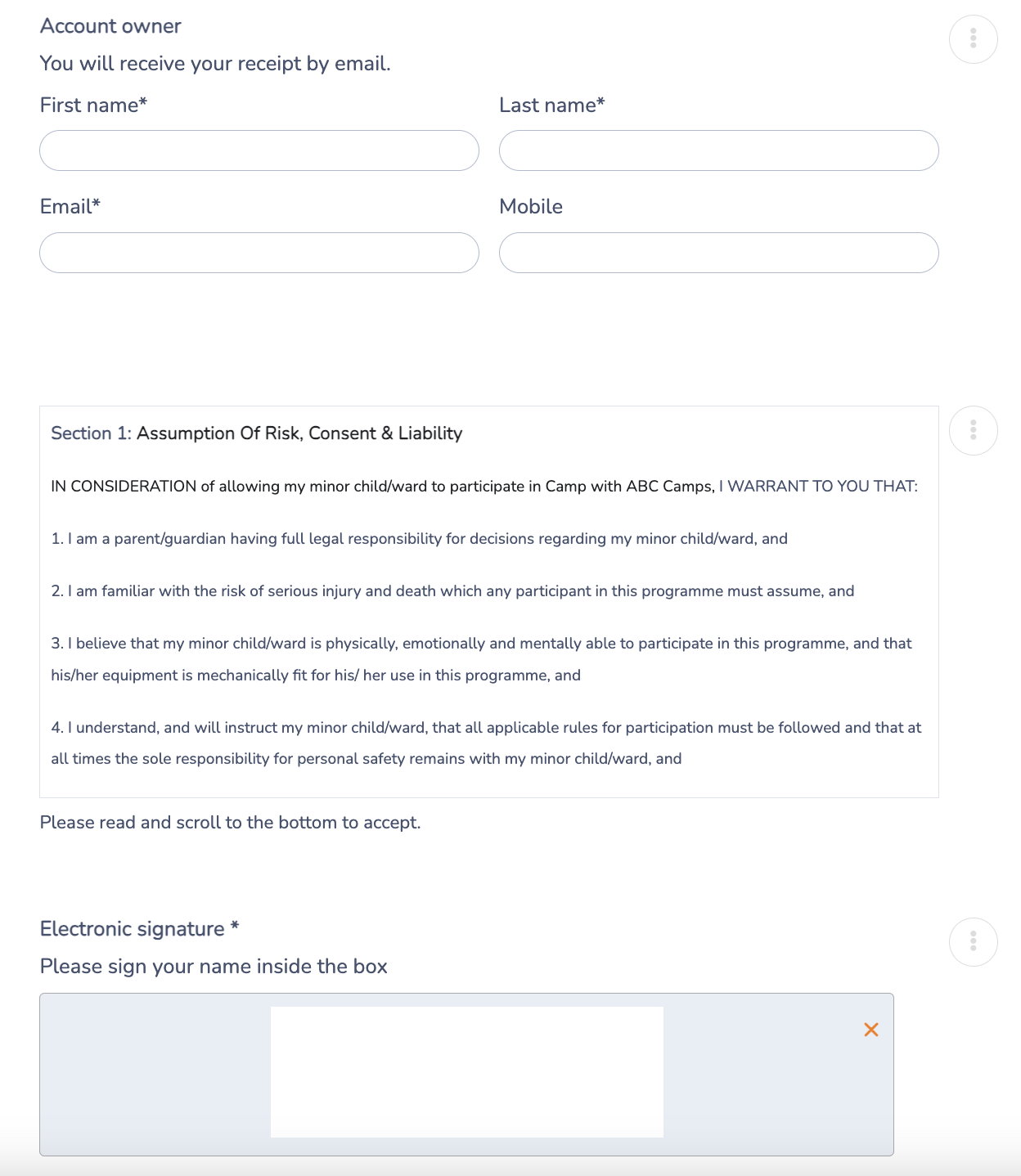 Design your contract