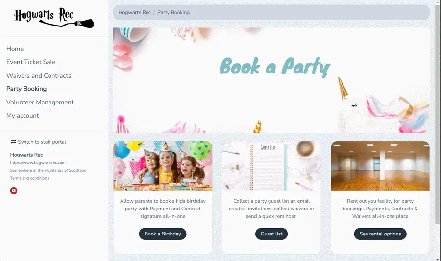 Création du microsite et portail client — illustration