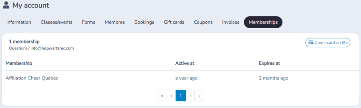 Client account — illustration