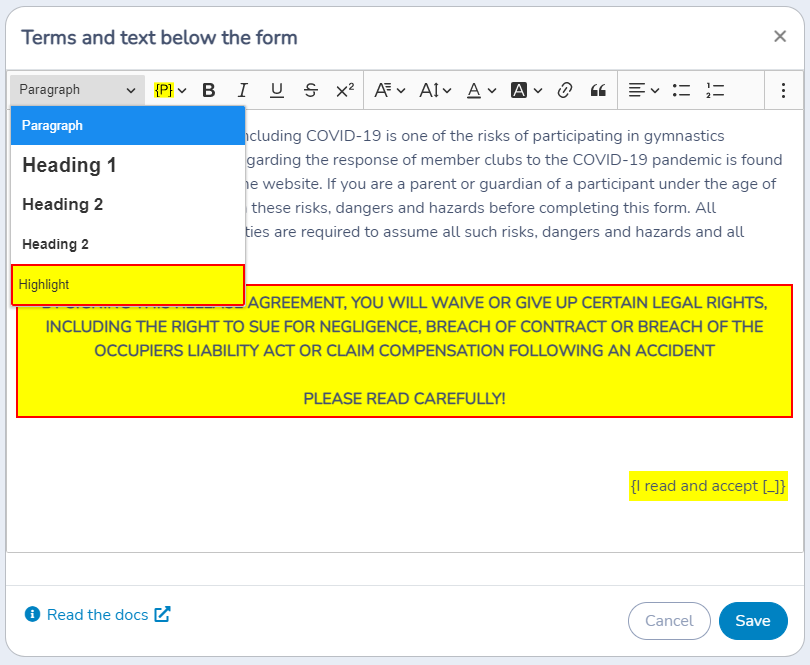 Building waivers to capture consent with electronic signatures — illustration
