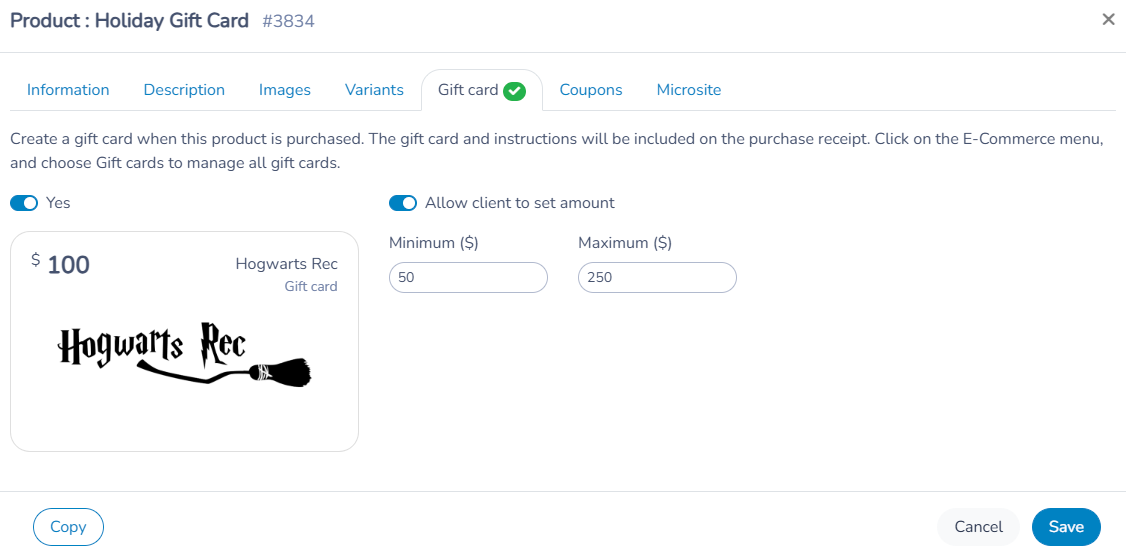 Gift cards — illustration