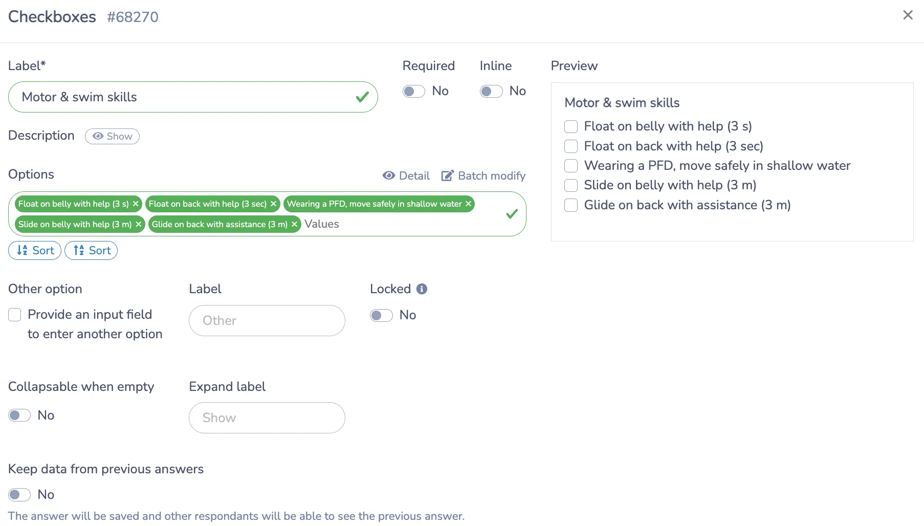 Specify Evaluation Methods