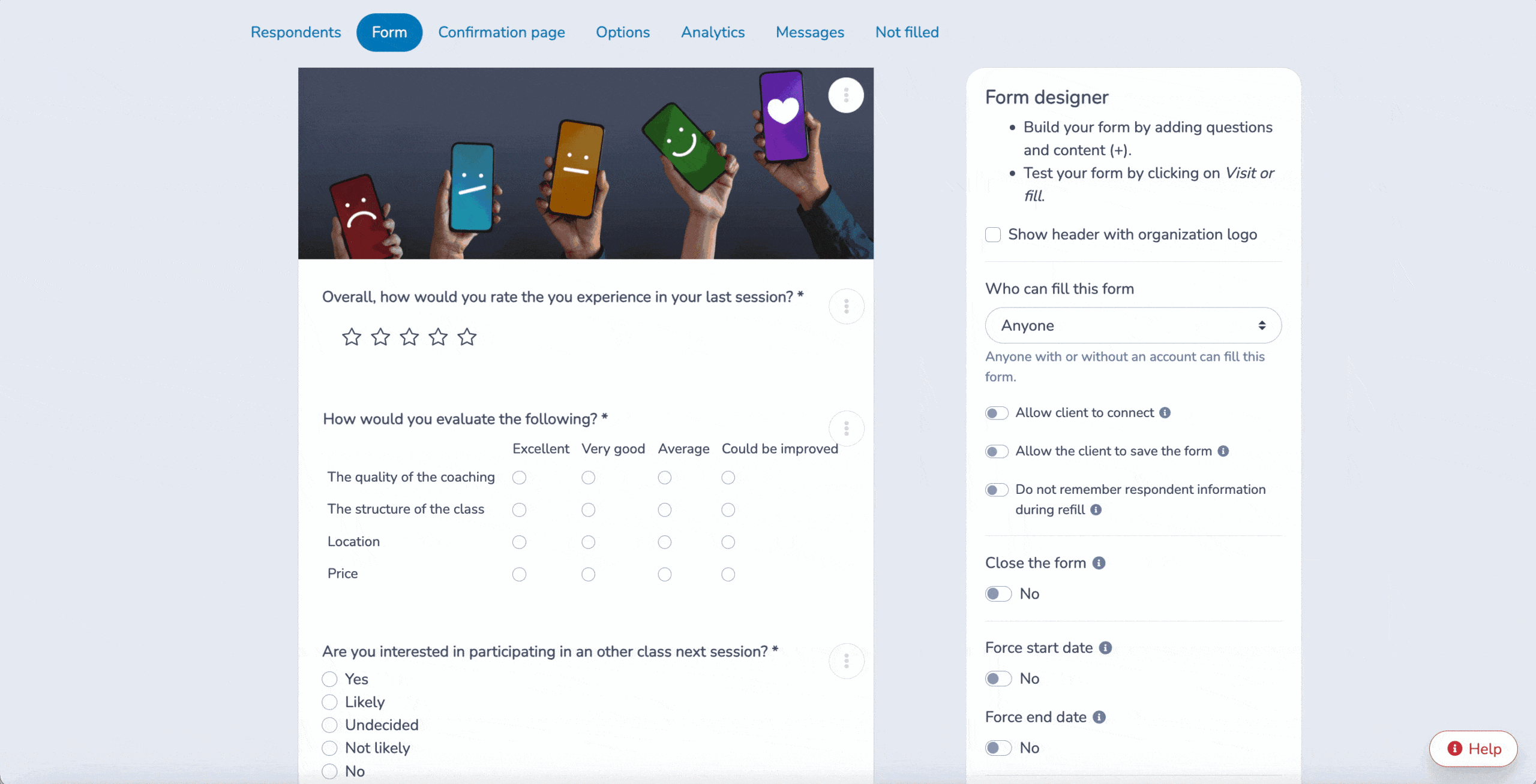 Create a survey with Canva