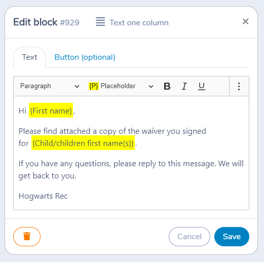 Building waivers to capture consent with electronic signatures — illustration