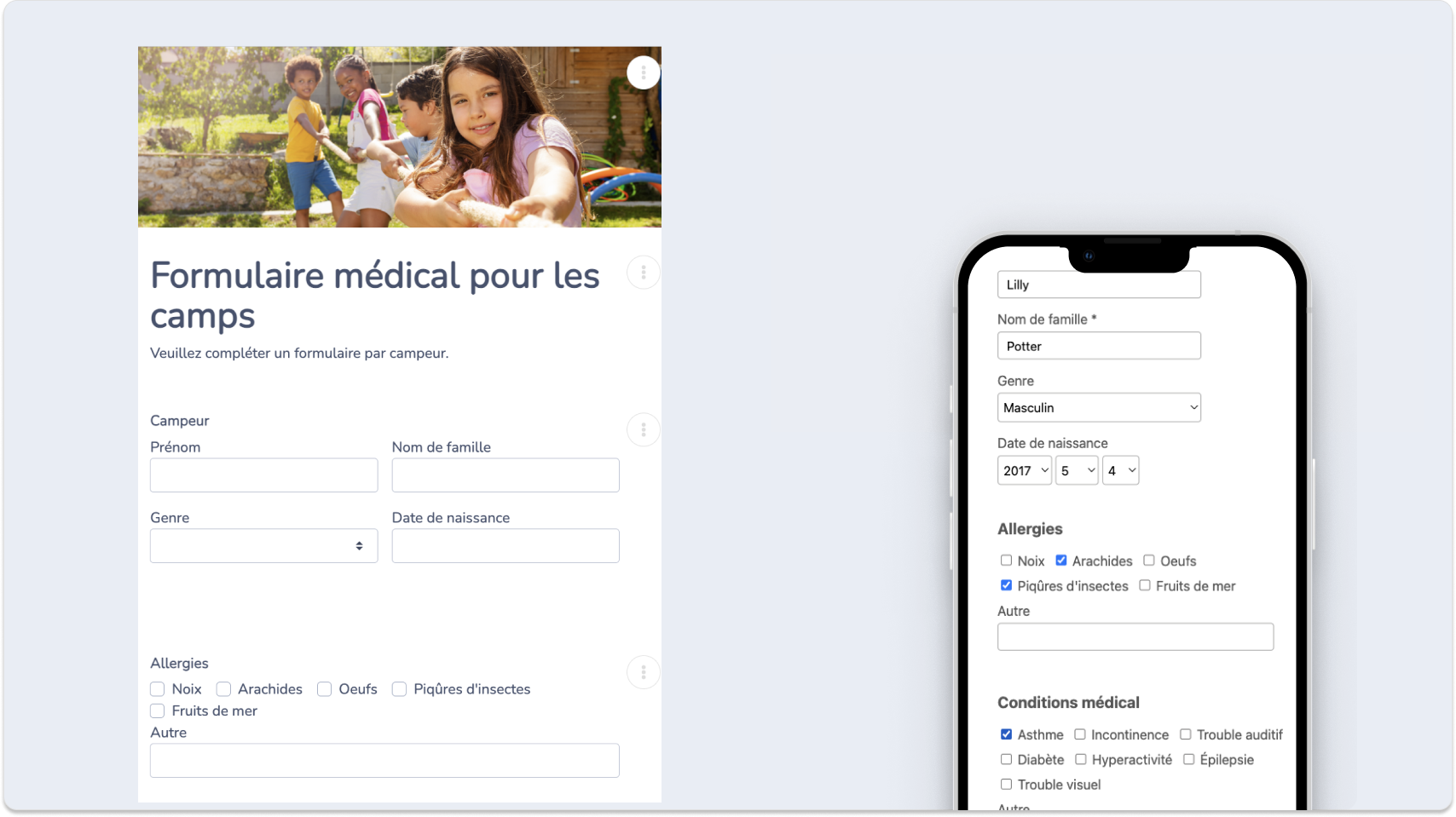 Créer une fiche médicale en ligne
