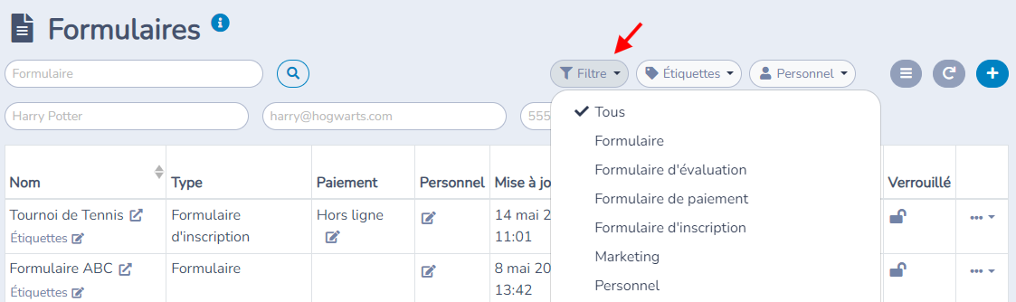 Gestion des formulaires — illustration
