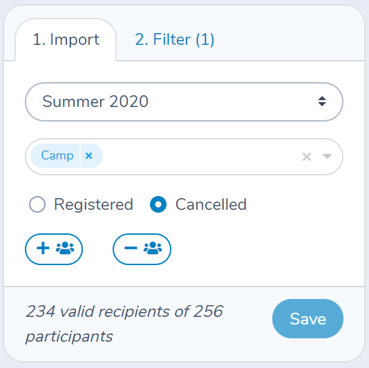 Building a list of participants, members or multipass holders from Amilia — illustration