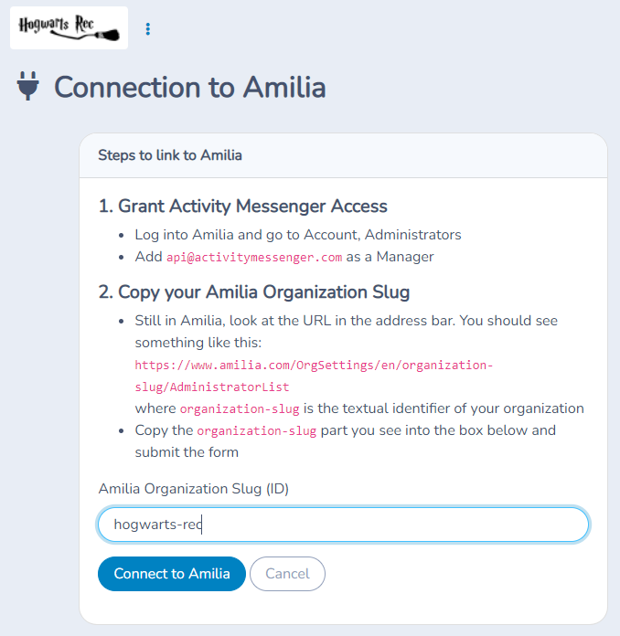 Connecting Amilia — illustration