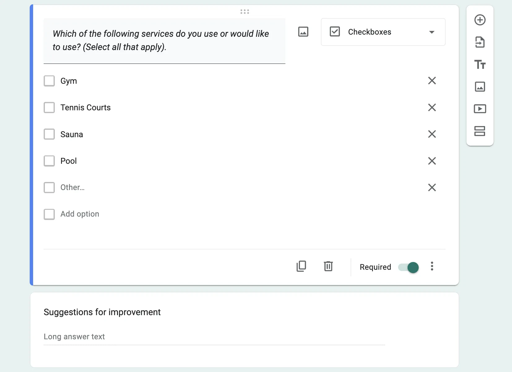 Add and Organize Survey Questions