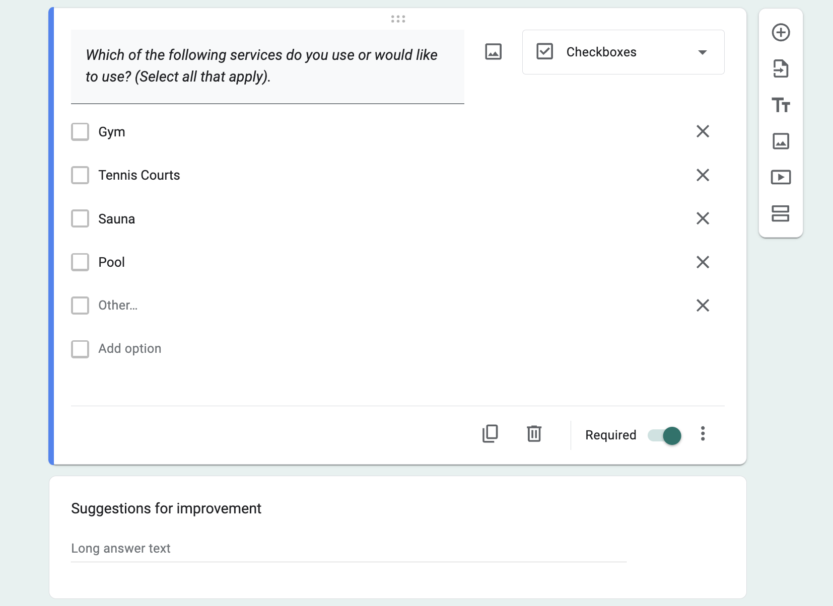 Add and Organize Survey Questions