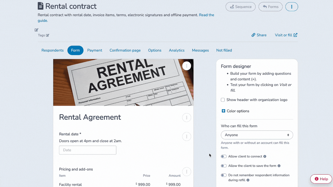 Online form tools: Activity-Messenger