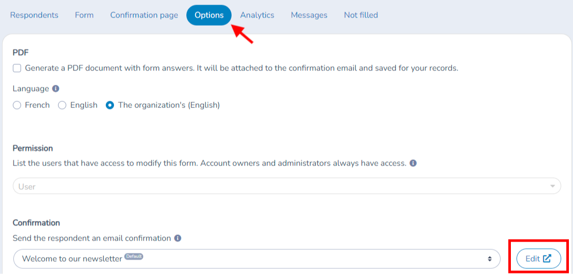 Building a list of subscribers using a form and landing page — illustration