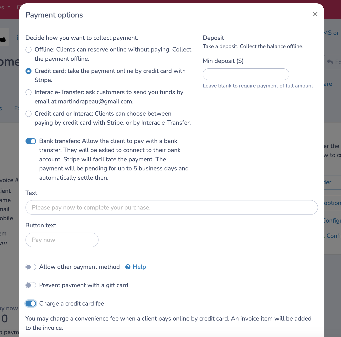 Adding different payment options to your form with stripe