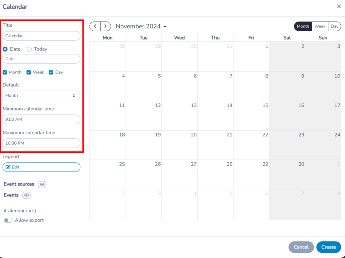 Event calendar — illustration