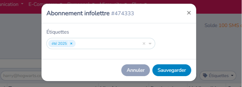 Gestion de listes et désabonnement — illustration