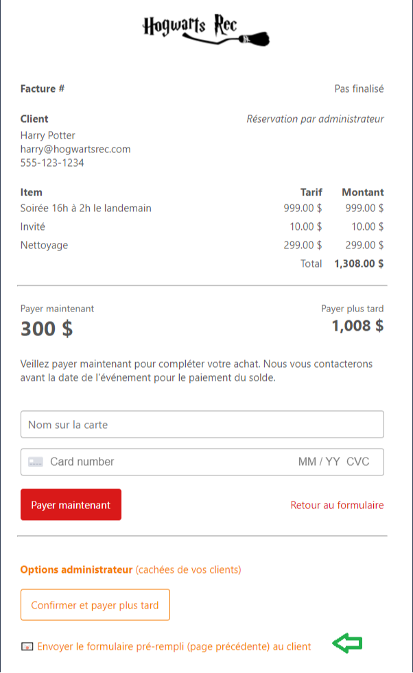 Contrat de location : Étape 6 - Envoyer le contrat par courriel à votre client
