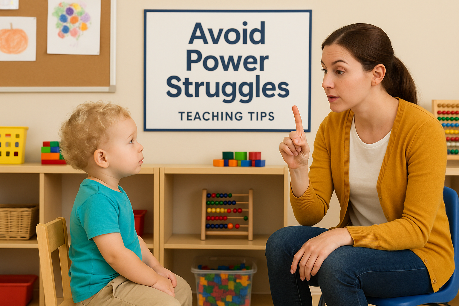 classroom, toddler, "Avoid Power Struggles" "teaching tips" photo