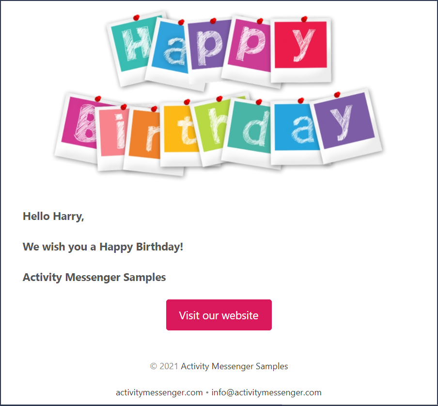Happy birthday wishes — illustration
