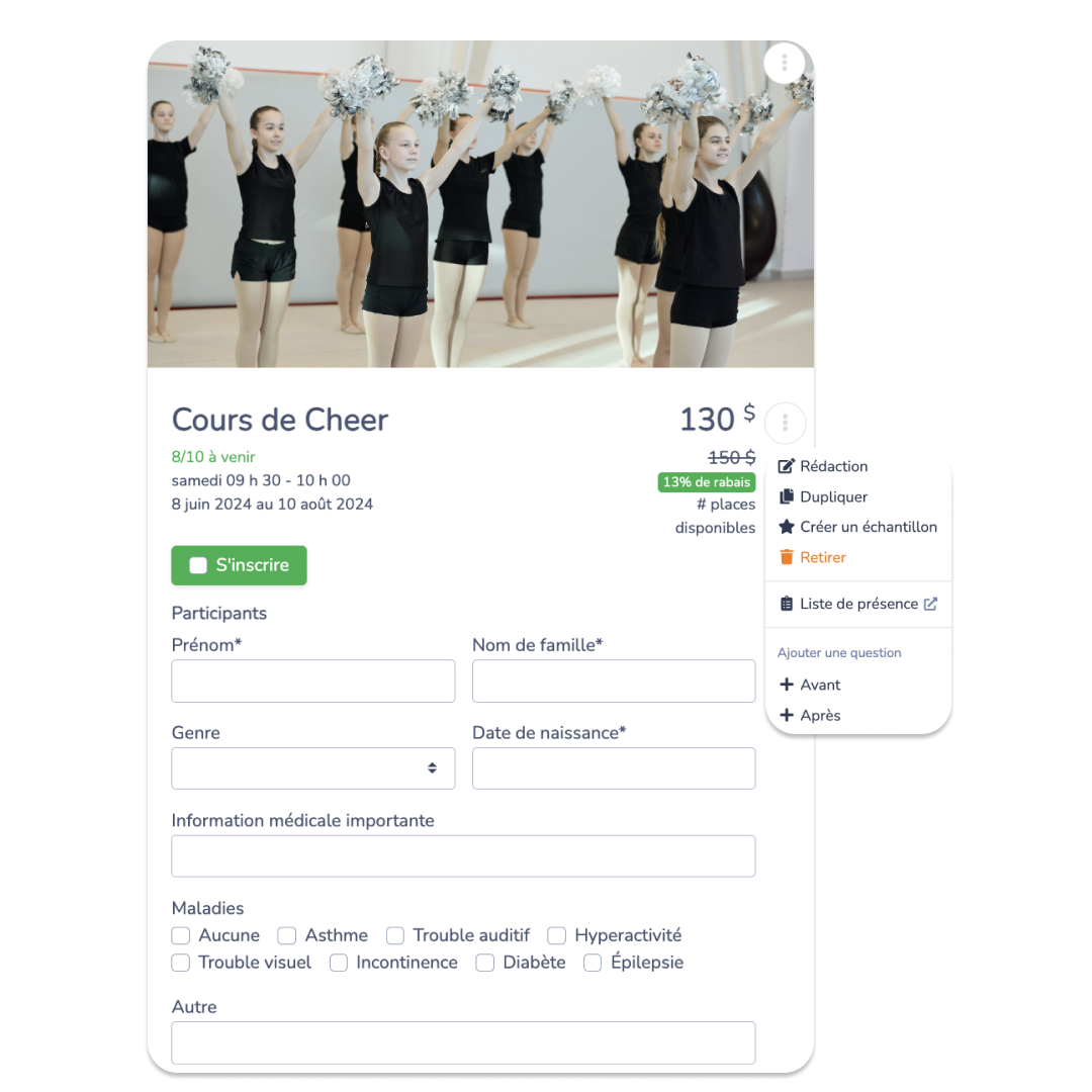 Un processus d'inscription plus simple