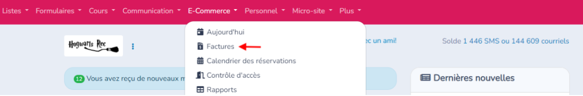 Création de Factures
