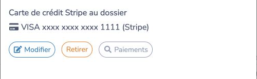 Retirer la carte Stripe au dossier du client
