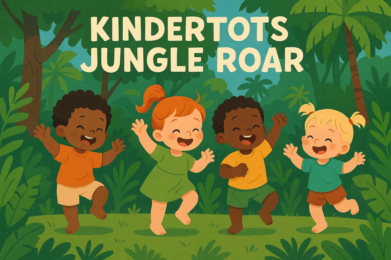 Toddlers dancing Jungle "Kindertots Jungle Roar"