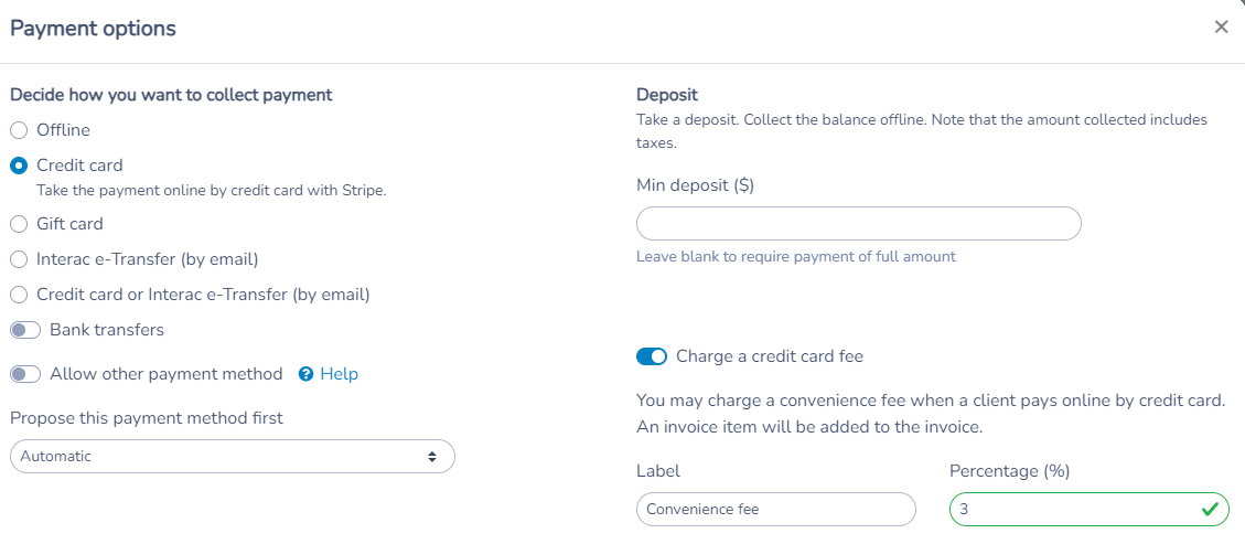 Payment forms — illustration