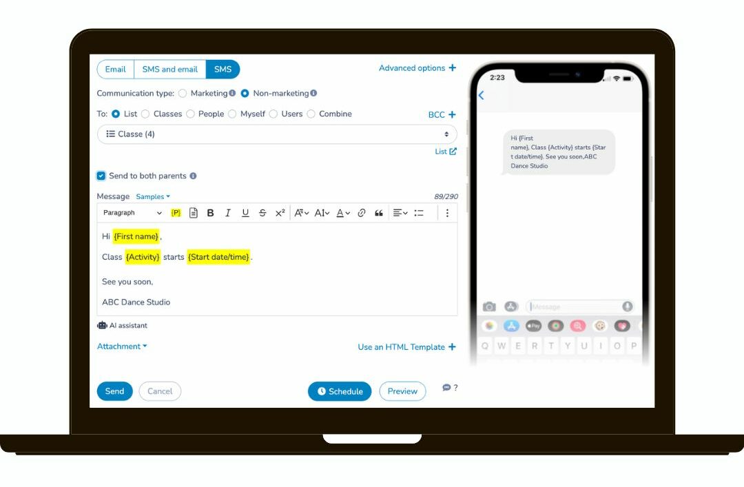 Personalized SMS and Email Outreach