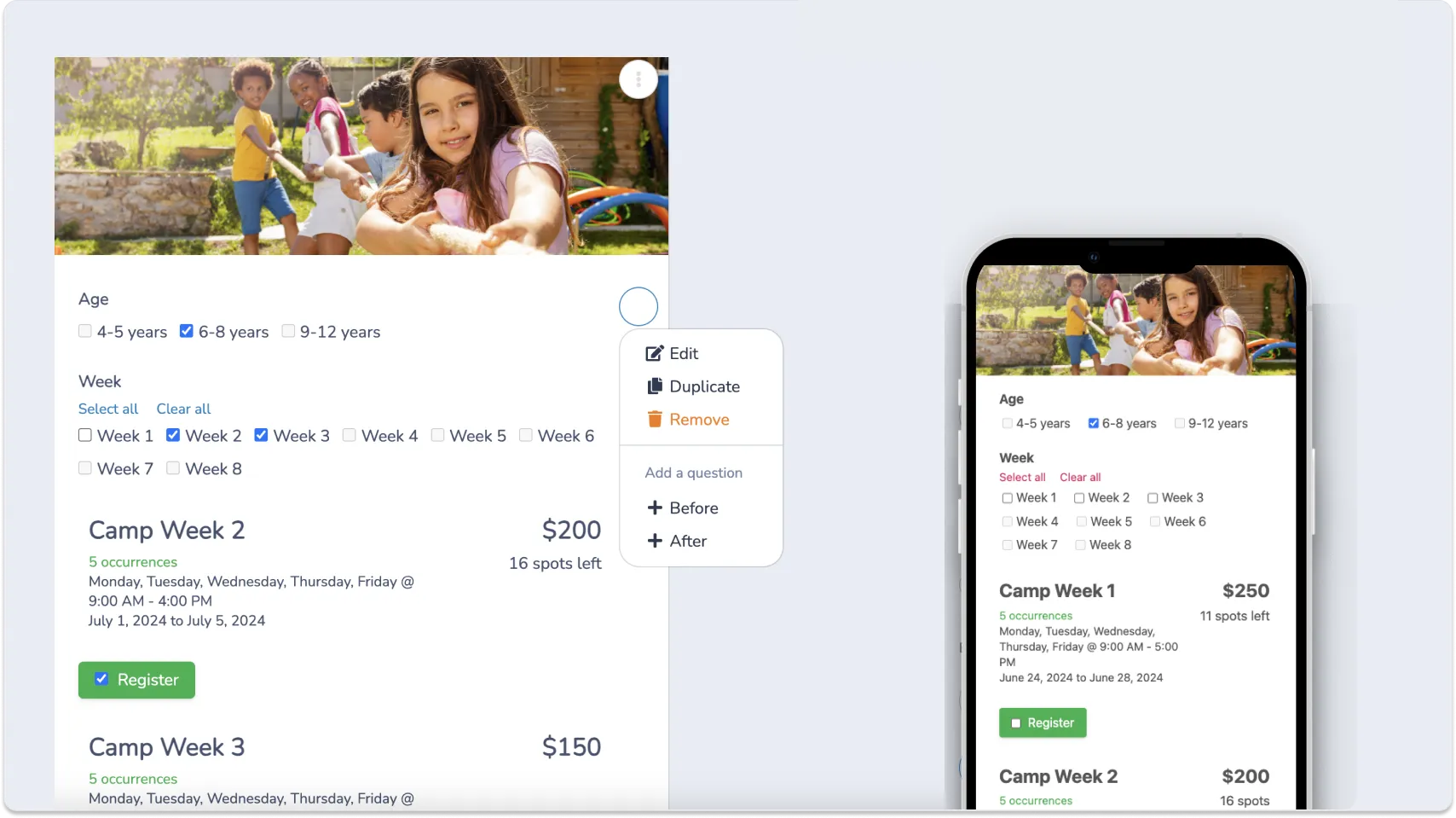 Summer Camp Registration Platform