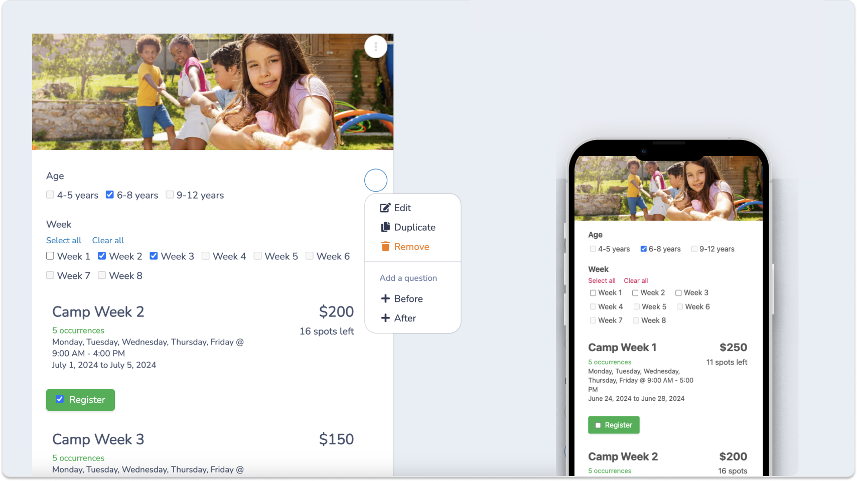 Summer Camp Registration Platform