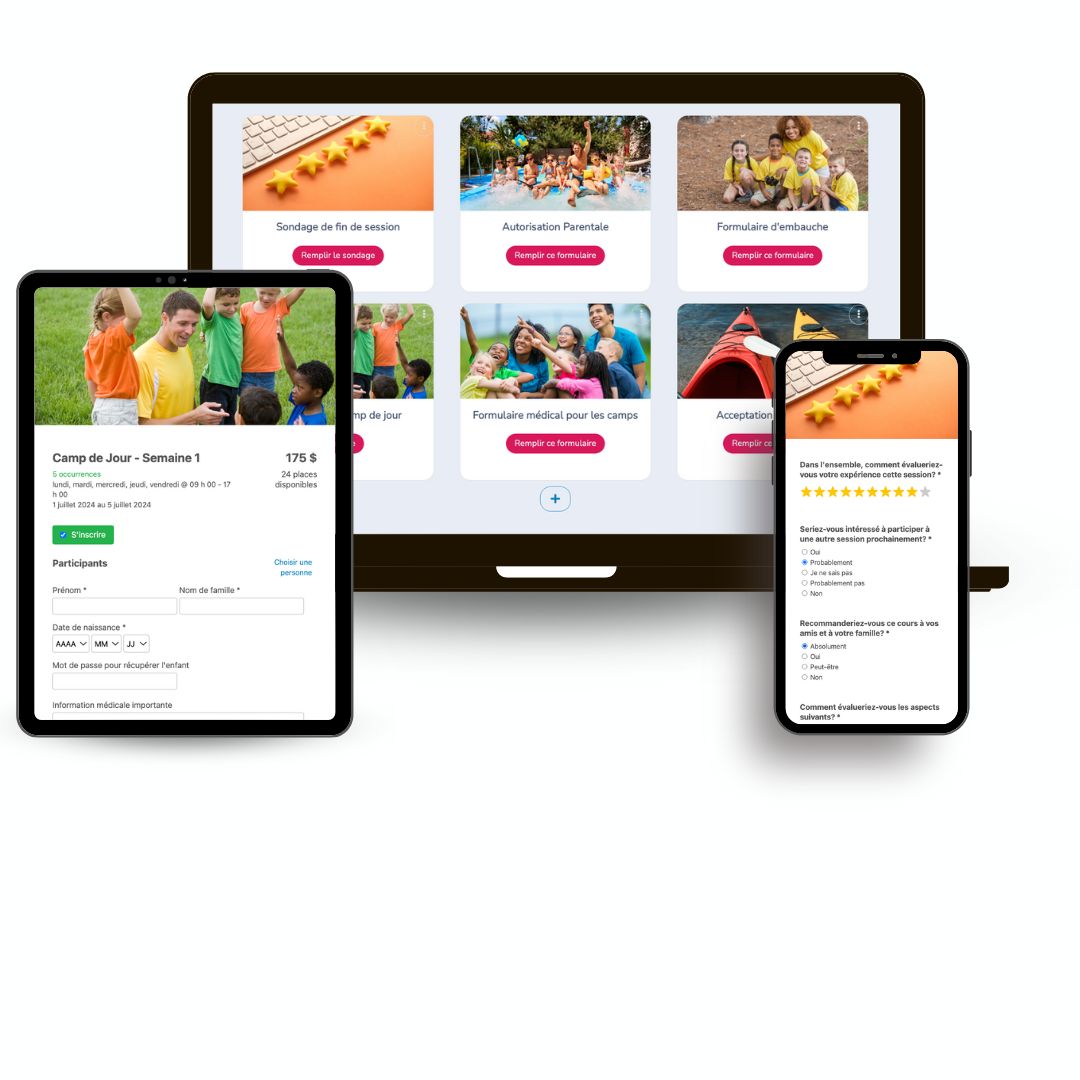 Logiciel pour camps de jour du Québec