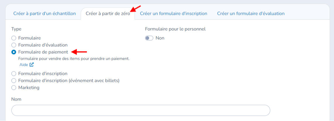 Formulaires de paiement — illustration