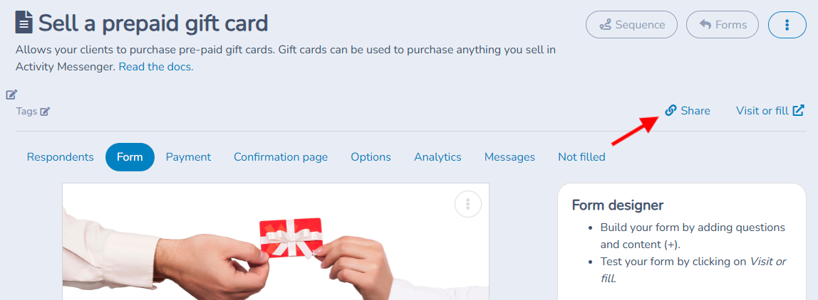 Gift cards — illustration