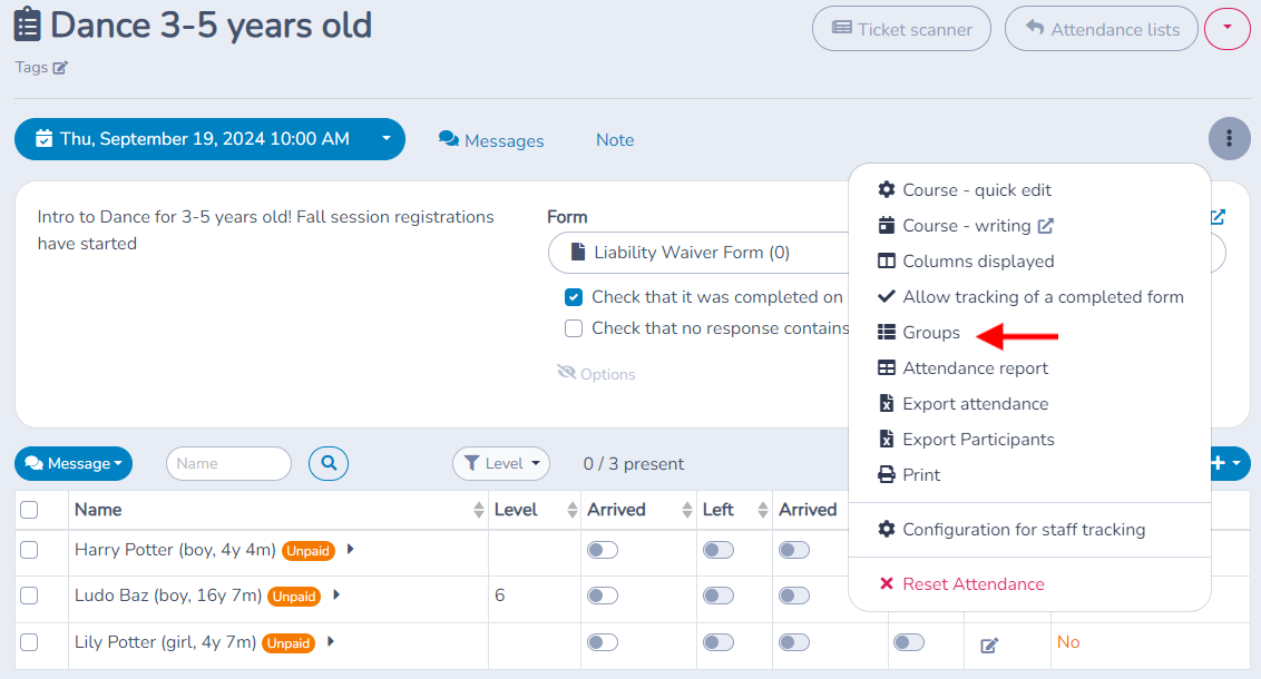 Attendance tracking — illustration