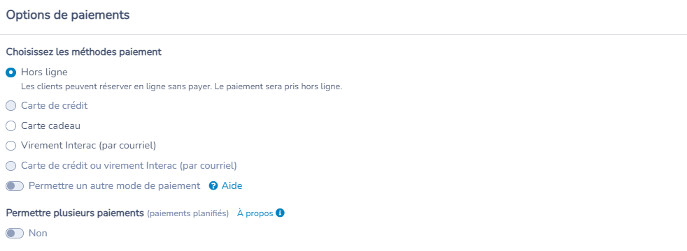 Contrat de location : Étape 3 - Configurer le paiement et le dépôt