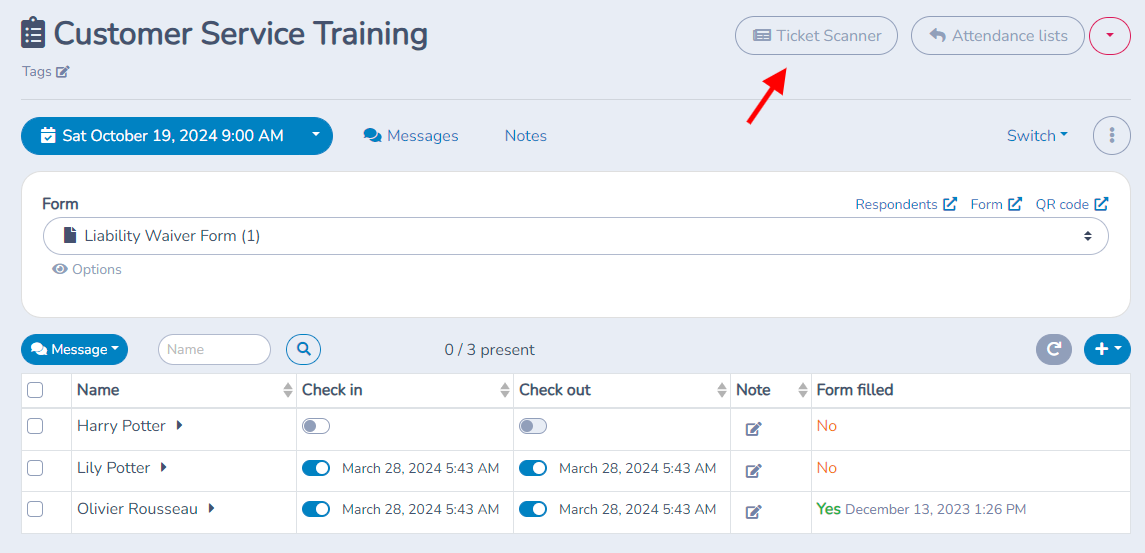 Attendance tracking — illustration