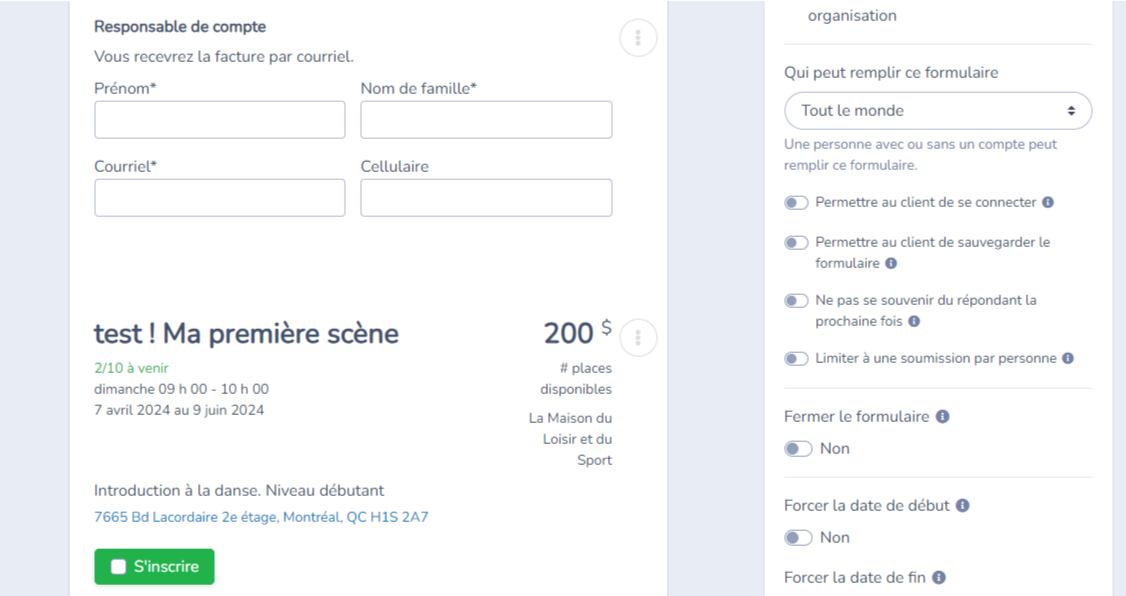 Formulaires de paiement — illustration