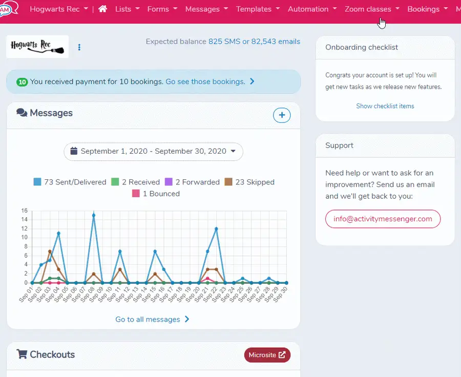 Automating Amilia activity registration confirmation — illustration