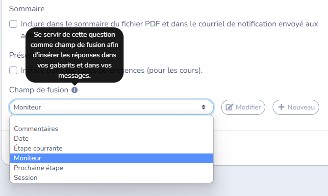 Personnaliser les messages SMS/courriel avec des champs de fusion — illustration