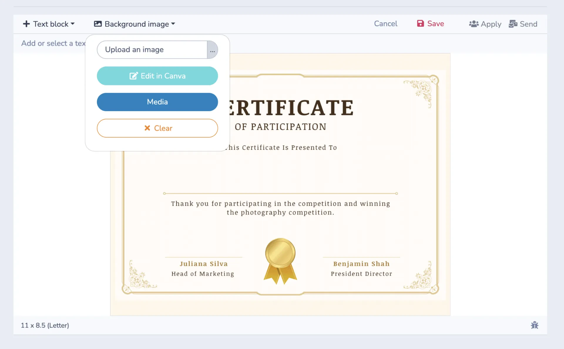 Choose a Pre-built Template from Canva