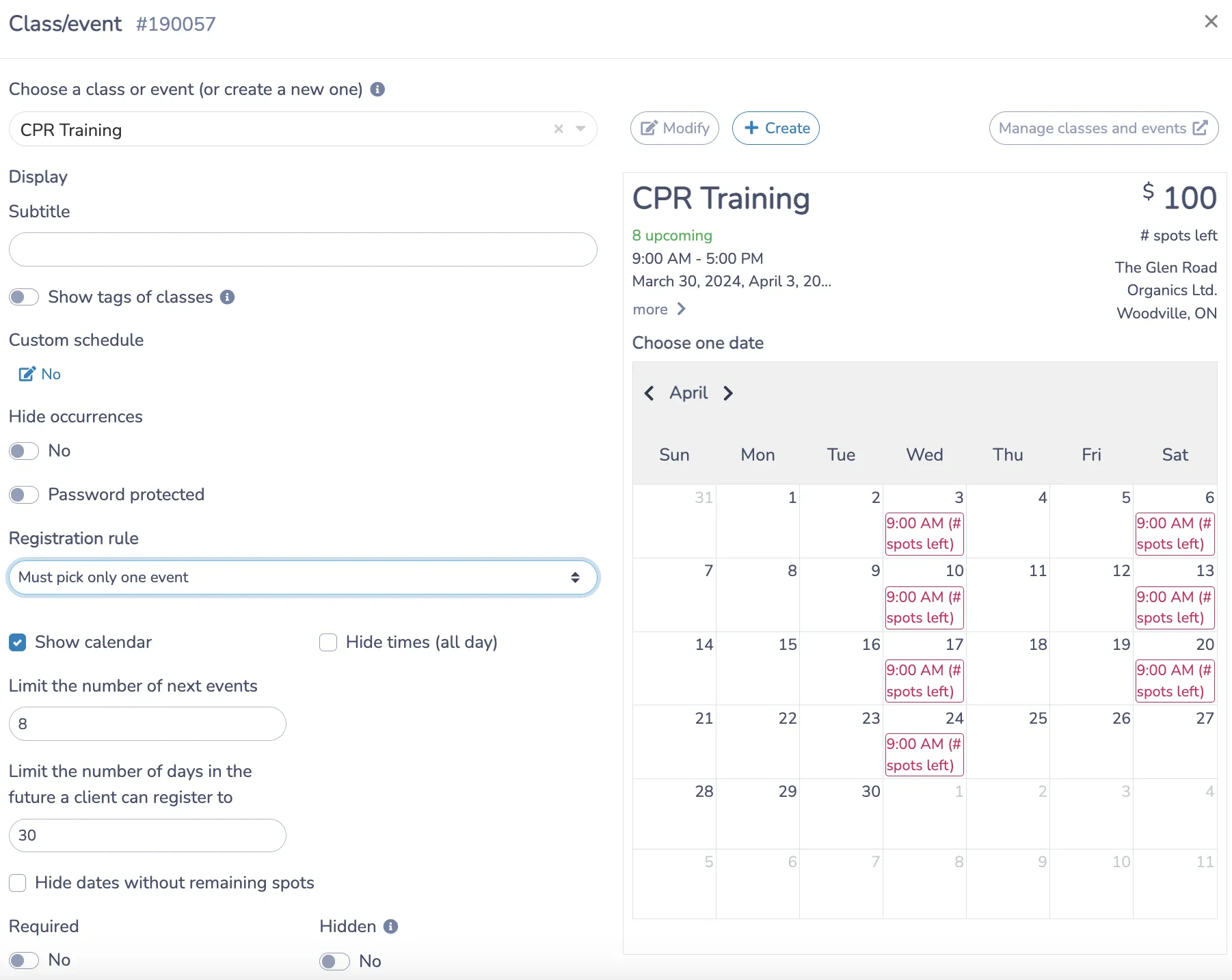 Enhanced Scheduling Options