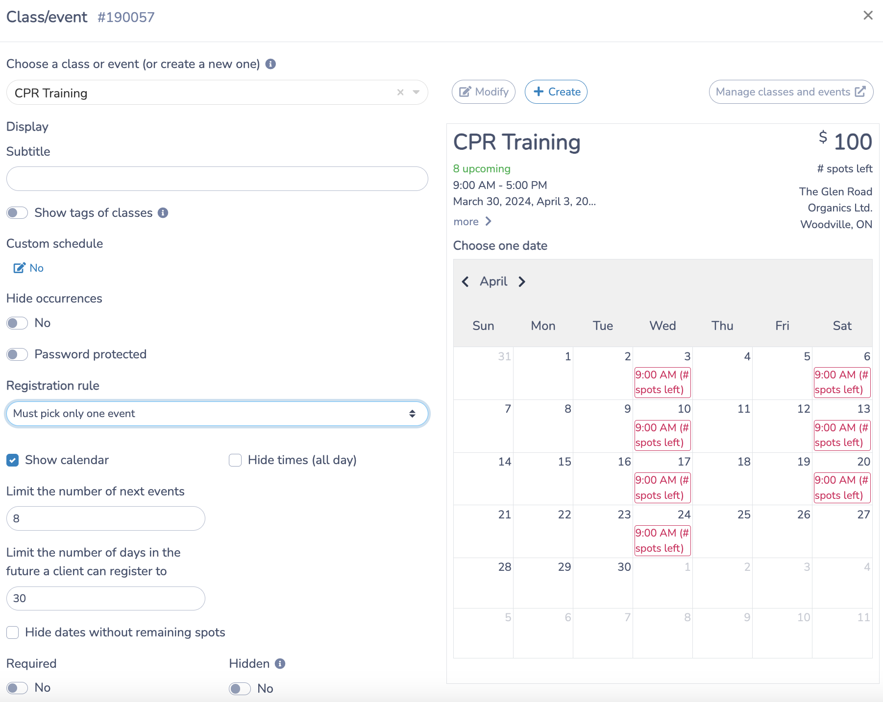 Enhanced Scheduling Options