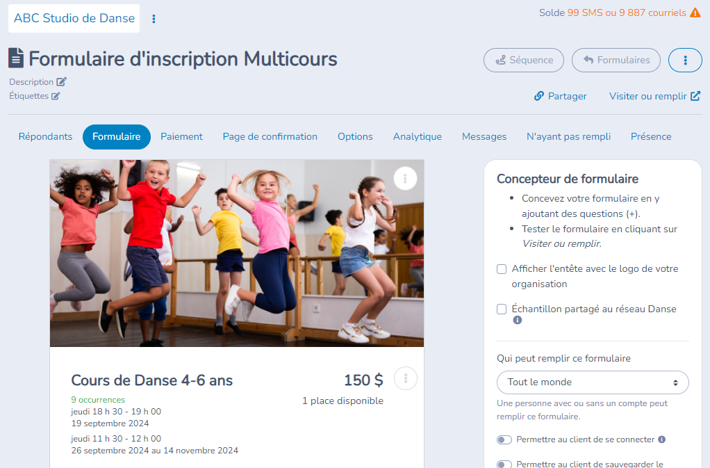 Liste d'attente sur formulaire d'inscription — illustration