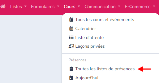 Prise de présence — illustration