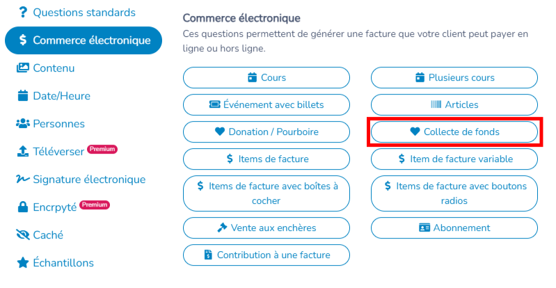 Formulaires de paiement — illustration
