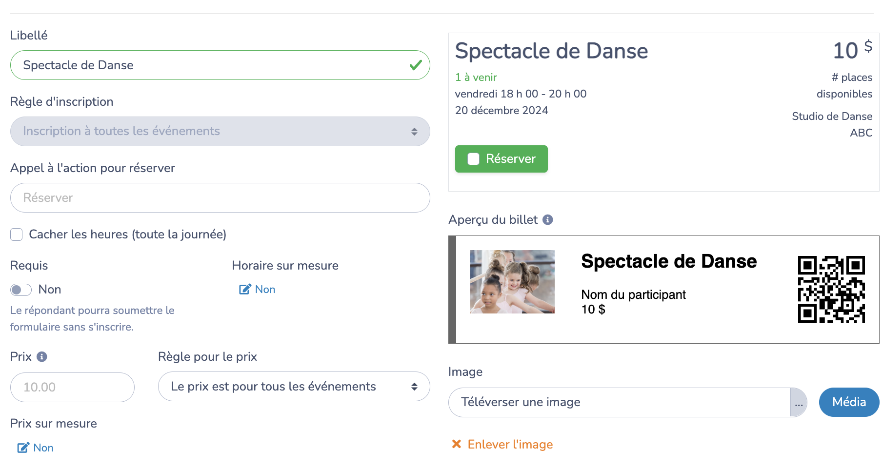 Créer un formulaire de vente de billets en ligne pour votre prochain spectacle