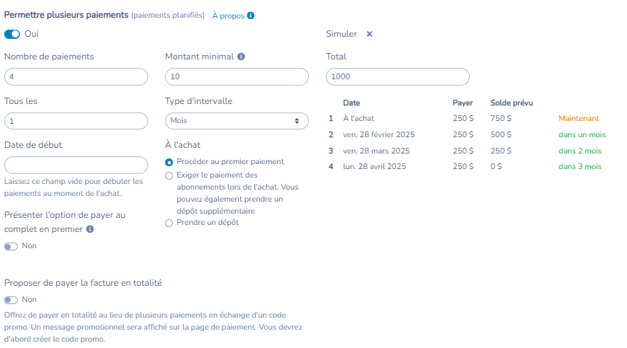 Formulaires de paiement — illustration