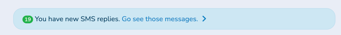 Receive and respond to message replies — interface