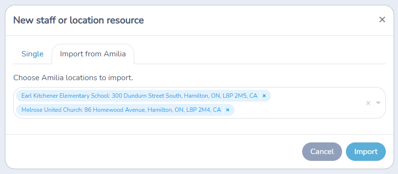 Resources (locations and staff) — illustration