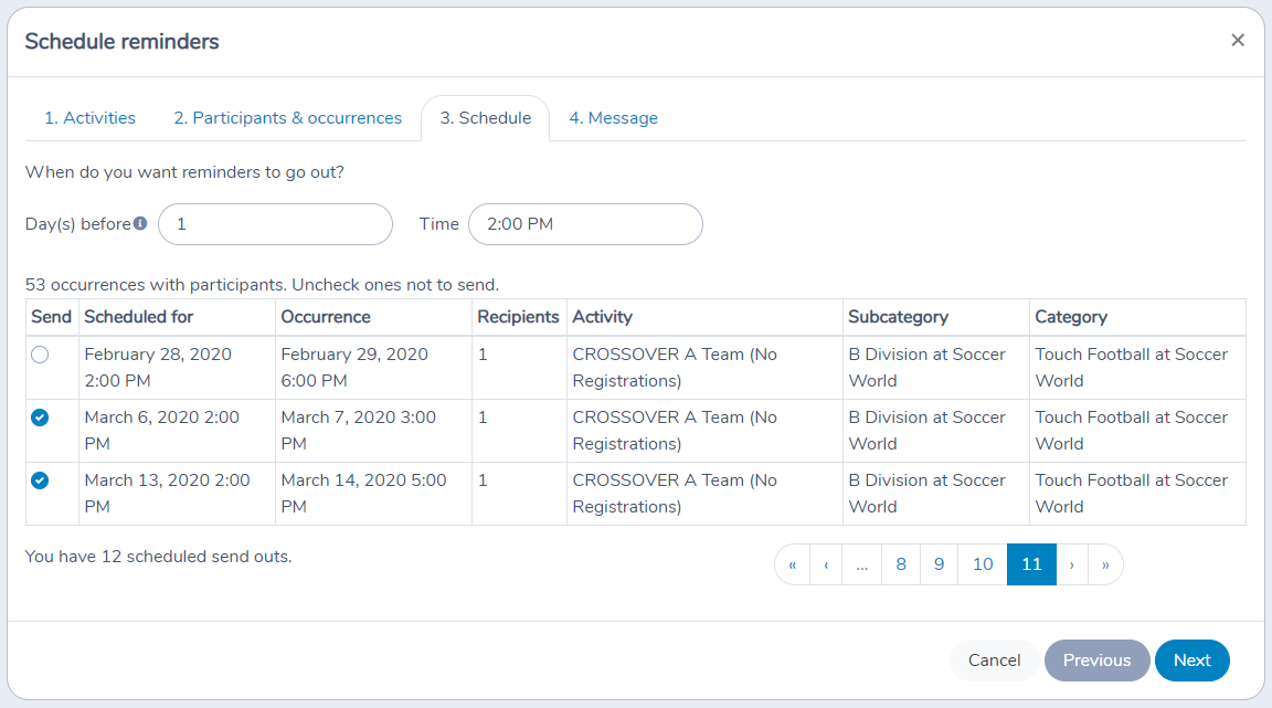 Automating Amilia activity reminders and follow-ups — illustration